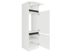 Outlet Optifit Küchen-Hochschrank f. Kühlschr. 60x206,8x57,1cm Luca932 Weiß Anthra. Weiß-Anthrazit