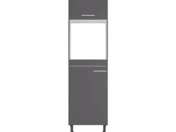 Optifit Kühlschränke|Küchenschränke<Küchen-Hochschrank für Backof. u. Kühlschr. Ingvar420 60cm Anthra. Matt