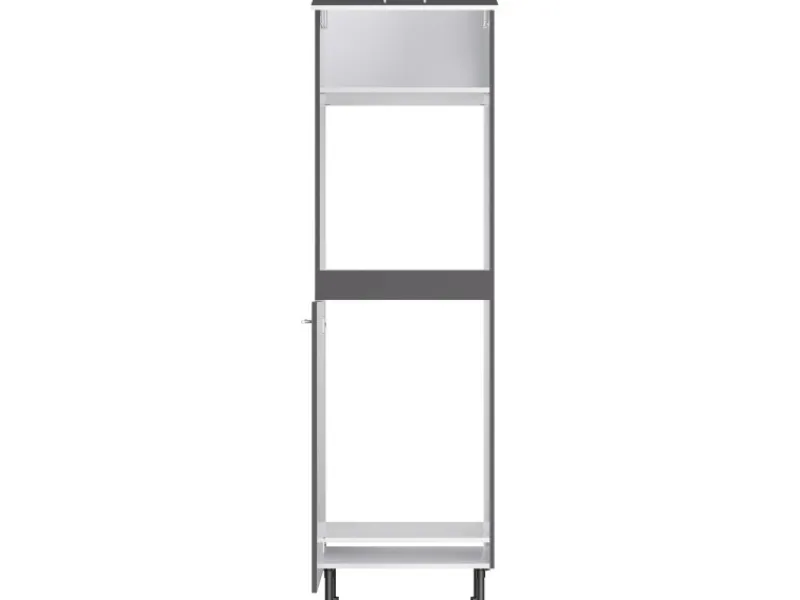 Optifit Kühlschränke|Küchenschränke<Küchen-Hochschrank für Backof. u. Kühlschr. Ingvar420 60cm Anthra. Matt