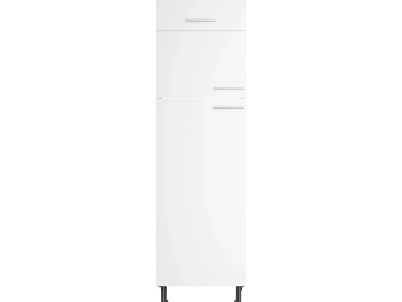 Hot Optifit Küchen-Hochschrank für Kühl-Gefrier-Kombi Bengt932 60 cm Weiß