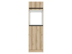 Best Optifit Küchen-Hochschrank f. Backofen u. Kühlschrank 60 cm Kaya290 NB Wildeiche