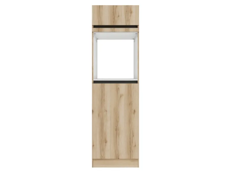 Best Optifit Küchen-Hochschrank f. Backofen u. Kühlschrank 60 cm Kaya290 NB Wildeiche