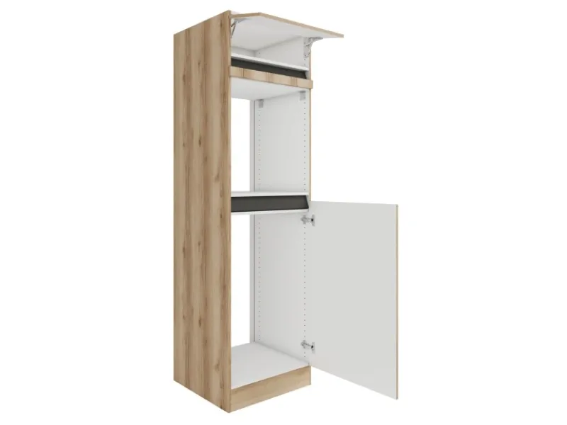 Best Optifit Küchen-Hochschrank f. Backofen u. Kühlschrank 60 cm Kaya290 NB Wildeiche