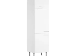 Optifit Küchen-Hochschrank für Kühlschrank Bengt932 60cm x 211,8cm x 58,4cm Weiß< Kühlschränke