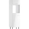 Optifit Küchen-Hochschrank für Backofen und Kühlschrank Rurik986 60 cm Weiß< Einbauküchen|Kühlschränke