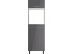 Best Optifit Küchen-Hochschrank für Backof./Kühlschr. Jonte984 60cm Anthra.-WildEiche