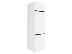 New Optifit Küchen-Hochschrank 60 x 206,8 x 57,1 cm Luca932 Weiß Anthrazit Weiß-Anthrazit