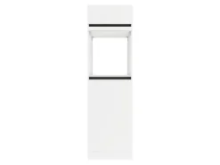 Optifit Küchen-Hochschrank f. Backofen u. Kühlschrank 60cm Weiß Anthrazit< Kühlschränke|Küchenschränke