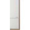 Optifit Küchen-Hochschrank Dakar286 60 cm x 206,8 cm x 57,1 cm Weiß-Eiche< Küchenschränke