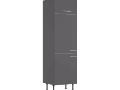 Online Optifit Küchen-Hochschrank für Kühlschrank Ingvar420 60 cm Anthrazit Matt