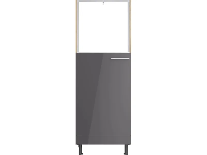 Optifit Kühlschränke<Küchen-Midischr. für Backo. und Kühls. Jonte984 60cm Anthrazit-Wildeiche