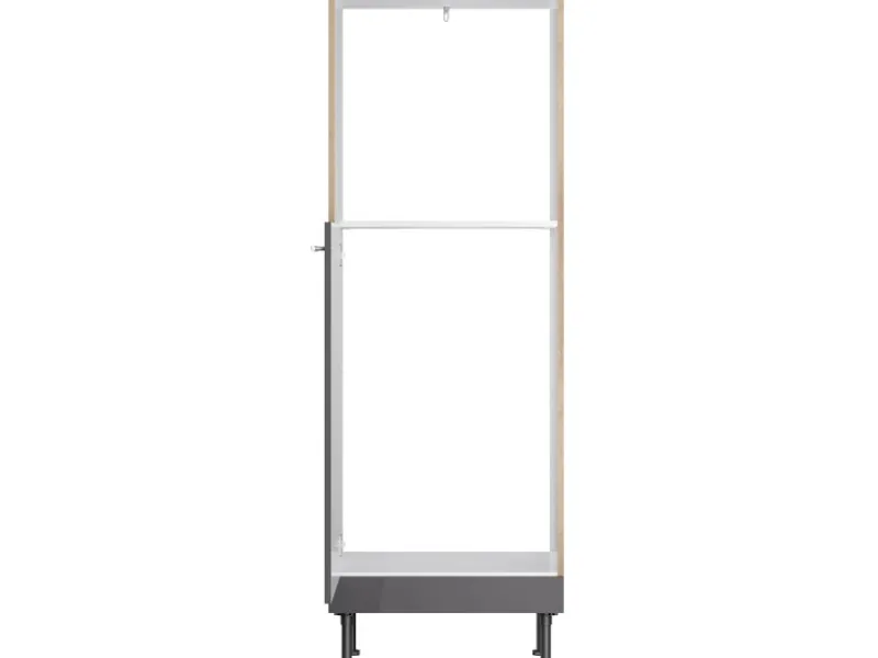 Optifit Kühlschränke<Küchen-Midischr. für Backo. und Kühls. Jonte984 60cm Anthrazit-Wildeiche