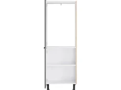 Optifit Kühlschränke<Küchen-Midischrank für Kühlschrank Linus984 60 cm Anthrazit-Wildeiche