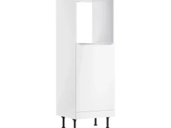 Optifit Single-Küchen|Pantryküchen<Küchen-Midischrank für Backofen und Kühlschrank Arvid986 60 cm Weiß