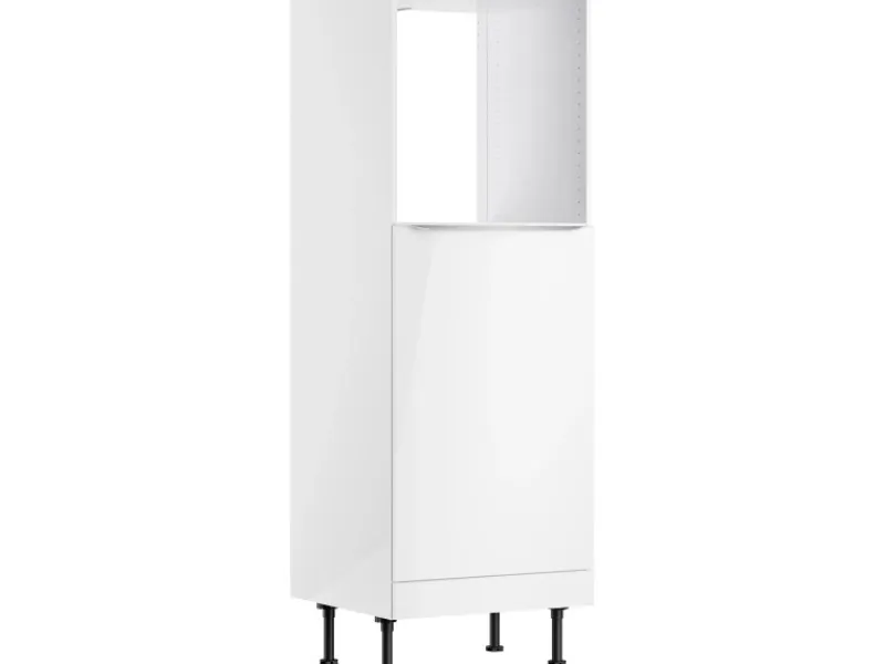 Optifit Single-Küchen|Pantryküchen<Küchen-Midischrank für Backofen und Kühlschrank Arvid986 60 cm Weiß