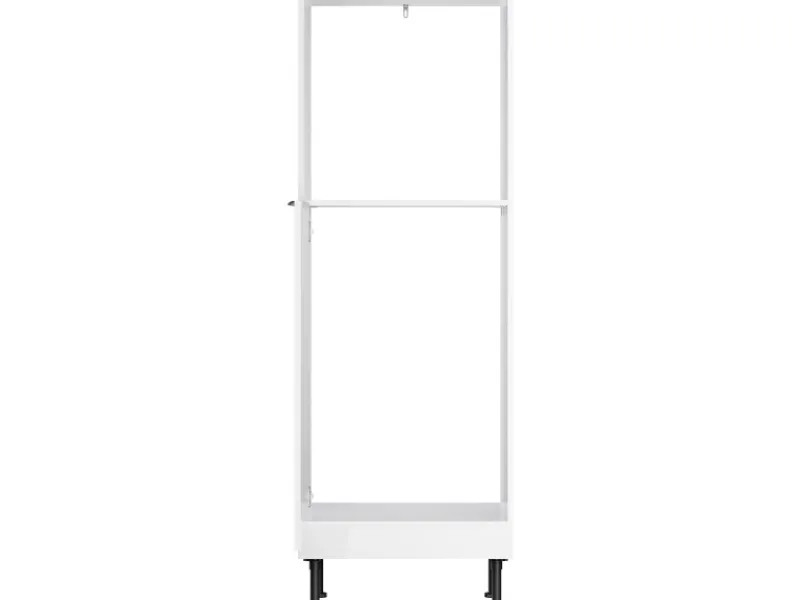 Optifit Single-Küchen|Pantryküchen<Küchen-Midischrank für Backofen und Kühlschrank Arvid986 60 cm Weiß