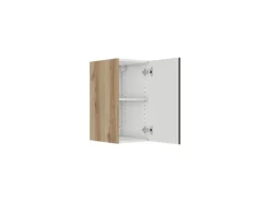 Optifit Küchen-Oberschrank 30 x 57,6 x 34,6 cm Noah420 Wildeiche NB Anthrazit