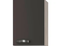 Optifit Küchen-Oberschrank Faro220 40 cm x 57,6 cm x 34,6 cm Anthrazit-Akazie< Küchenschränke
