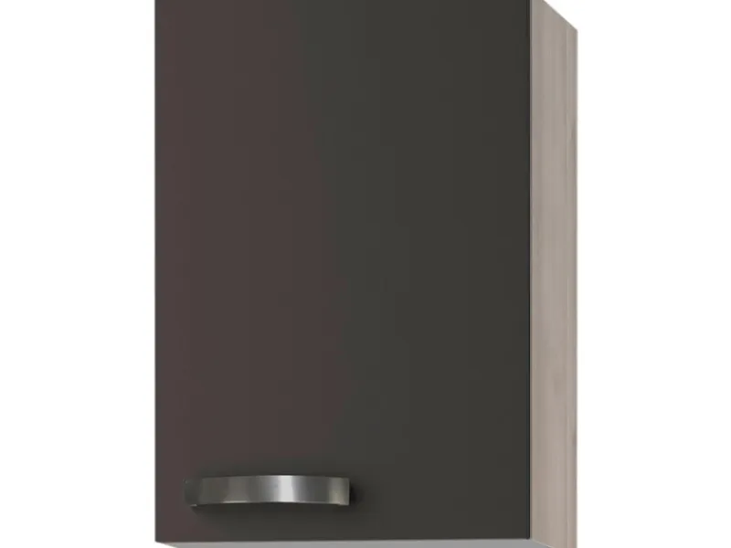 Optifit Küchen-Oberschrank Faro220 40 cm x 57,6 cm x 34,6 cm Anthrazit-Akazie< Küchenschränke