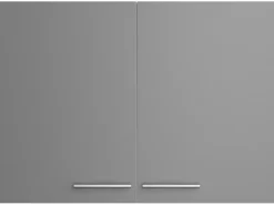 Optifit Küchen-Oberschrank Mats825 100 cm x 70,4 cm x 34,9 cm Basaltgrau< Küchenschränke