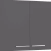 Optifit Küchen-Oberschrank Ingvar420 100 cm x 70,4 cm x 34,9 cm Anthrazit Matt< Küchenschränke