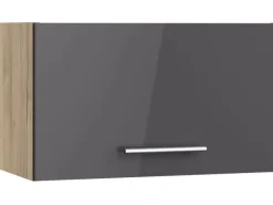 Optifit Küchenschränke<Küchen-Oberschrank Jonte984 60cm x 35,2cm x 34,9cm Anthrazit-Wildeiche