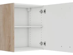 Optifit Küchen-Oberschrank Dakar286 50 cm Weiß Seidenglanz