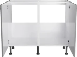 Clearance Optifit Küchen-Spülenunterschrank Mats825 100 cm x 87 cm x 58,4 cm Basaltgrau