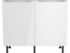 Optifit Küchen-Spülenunterschrank Arvid986 100 cm x 87 cm x 58,4 cm Weiß< Küchenschränke