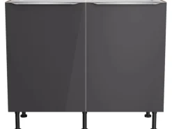 Optifit Küchen-Spülenunterschrank Linus984 100cmx87cmx58,4cm Anthra.-WildEiche< Küchenschränke