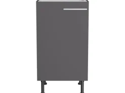 Optifit Küchenschränke<Küchen-Spülenunterschrank Ingvar420 45 x 87 x 58,4cm Anthrazit Matt