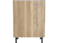 Optifit Küchenschränke<Küchen-Spülenunterschrank Erik290 60 cm x 87 cm x 58,4 cm Wildeiche