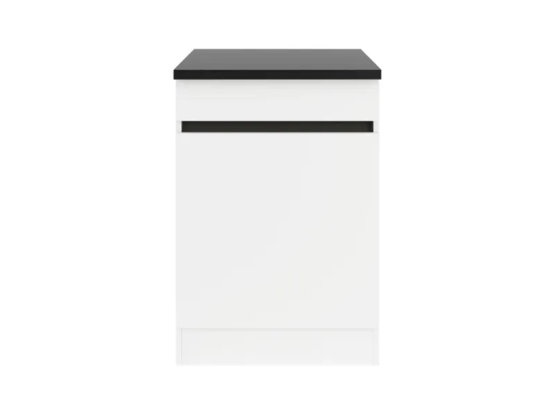 Optifit Küchen-Spülenunterschrank 60 x 88 x 60 cm Luca932 Weiß Anthrazit< Küchenschränke