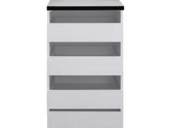Optifit Einbauküchen<Küchen-Unterschrankregal Salo214 50 cm x 84,8 cm x 60 cm Weiß