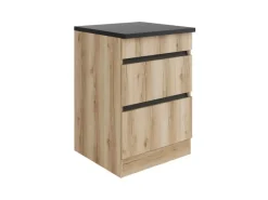 Optifit Küchen-Unterschrank f. Kochfeld 60x88x60cm Kaya290 Nachbildung< Kühlschränke|Küchenschränke