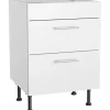 Optifit Küchen-Unterschrank für Kochfeld Bengt932 60 cm x 87 cm x 58,4 cm Weiß< Pantryküchen|Kochfelder