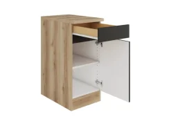 Optifit Küchenschränke<Küchen-Unterschrank 40 x 88 x 60 cm Noah420 Wildeiche NB