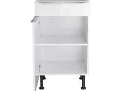 Optifit Küchen-Unterschrank Arvid986 50 cm x 87 cm x 58,4 cm Weiß< Küchenschränke