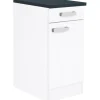 Optifit Küchen-Unterschrank Salo214 40 cm x 84,8 cm x 60 cm Weiß< Küchenschränke