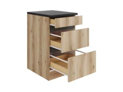 Optifit Küchenschränke<Küchen-Unterschrank m. Auszügen 50x88x60cm Kaya290 Nachbildung