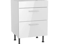 Hot Optifit Küchen-Unterschrank für Kochfeld Rurik986 60 cm x 87 cm x 58,4 cm Weiß