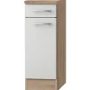 New Optifit Küchen-Unterschrank Dakar286 30 cm x 84,8 cm x 60 cm Weiß-Eiche