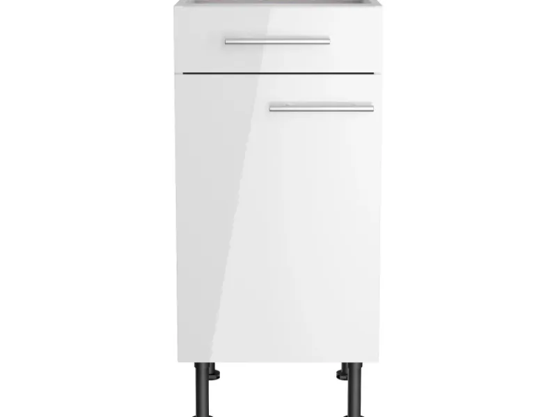 Optifit Küchen-Unterschrank Rurik986 40 cm x 87 cm x 58,4 cm Weiß< Küchenschränke