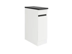 Optifit Küchen-Unterschrank 30 x 88 x 60 cm Luca932 Weiß Anthrazit< Küchenschränke