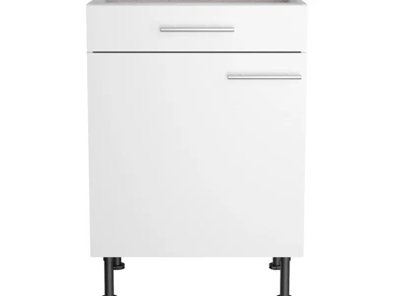 Optifit Küchenschränke<Küchen-Unterschrank Bengt932 60 cm x 87 cm x 58,4 cm Weiß