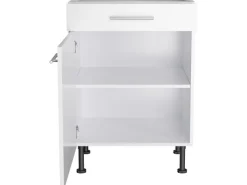 Optifit Küchenschränke<Küchen-Unterschrank Bengt932 60 cm x 87 cm x 58,4 cm Weiß