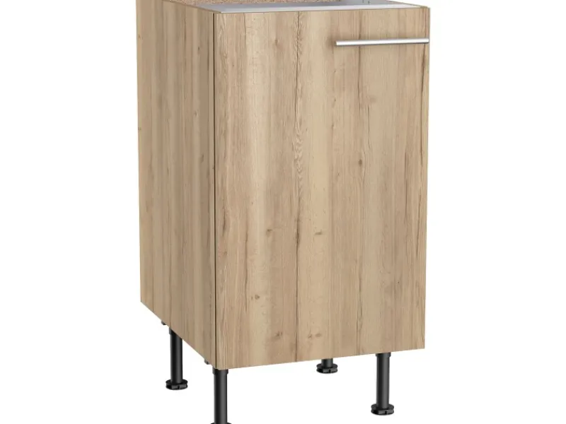 Optifit Küchen-Unterschrank Erik290 45 cm x 87 cm x 58,4 cm Wildeiche< Küchenschränke