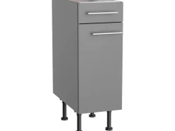 Optifit Küchenschränke<Küchen-Unterschrank Mats825 30 cm x 87 cm x 58,4 cm Basaltgrau