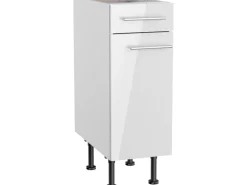 Optifit Küchen-Unterschrank Rurik986 30 cm x 87 cm x 58,4 cm Weiß< Küchenschränke