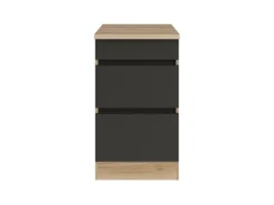 Optifit Küchen-Unterschrank mit Auszügen 50x88x60cm Noah420 Anthra. WildEiche NB< Küchenschränke